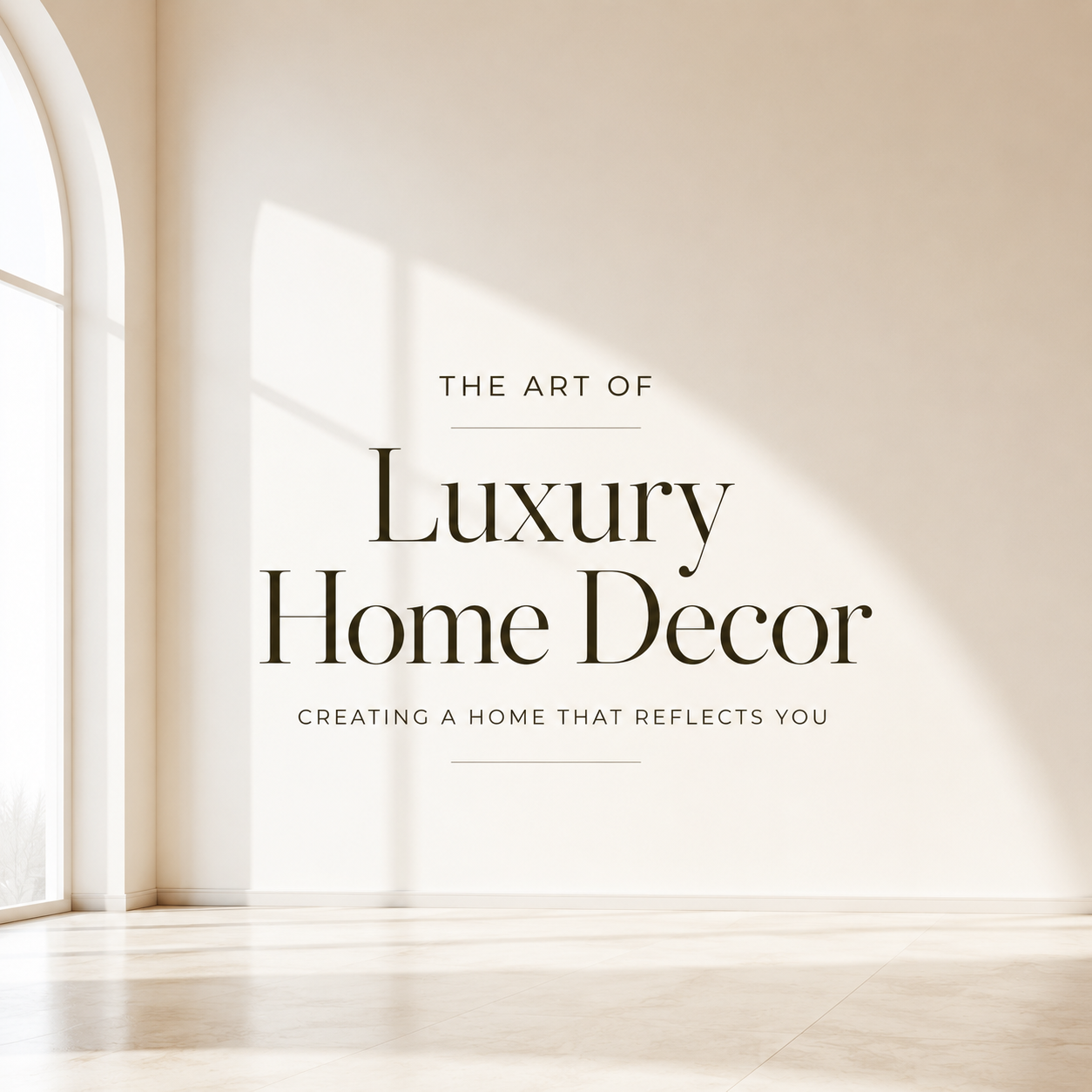 The Art of Luxury Home Decor: Creating a Home That Reflects You
